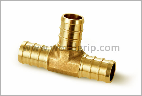 Brass Pex Barb Tee Brass Pex Barb Tee