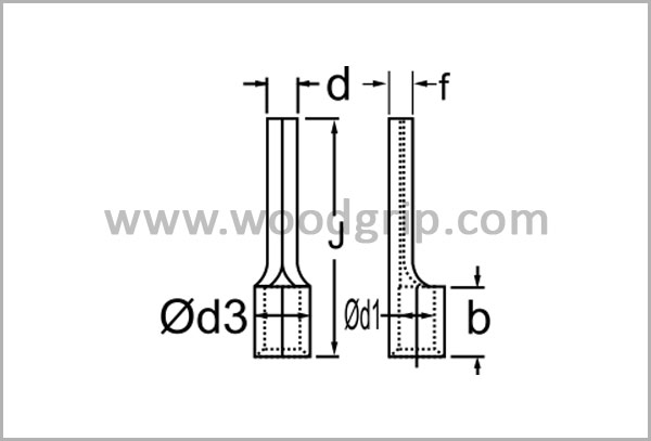 Pin Terminals Non Insulated Drawing Pin Terminals Non Insulated Drawing